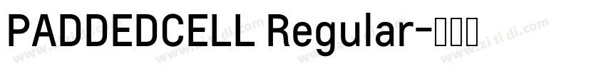 PADDEDCELL Regular字体转换